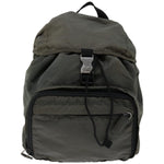 Prada Tessuto Grey Synthetic Backpack Bag (Pre-Owned)
