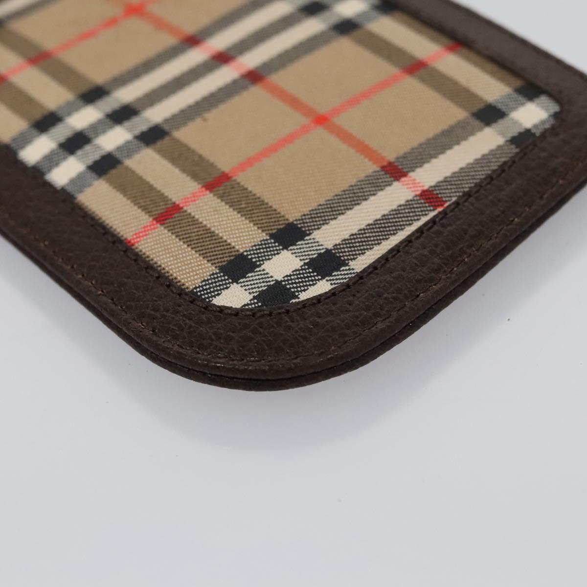Burberry Nova Check Beige Canvas Wallet (Pre-Owned)