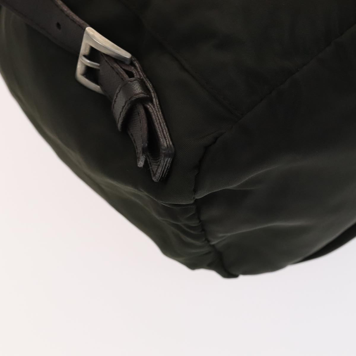Prada Re-Nylon Khaki Canvas Backpack Bag (Pre-Owned)