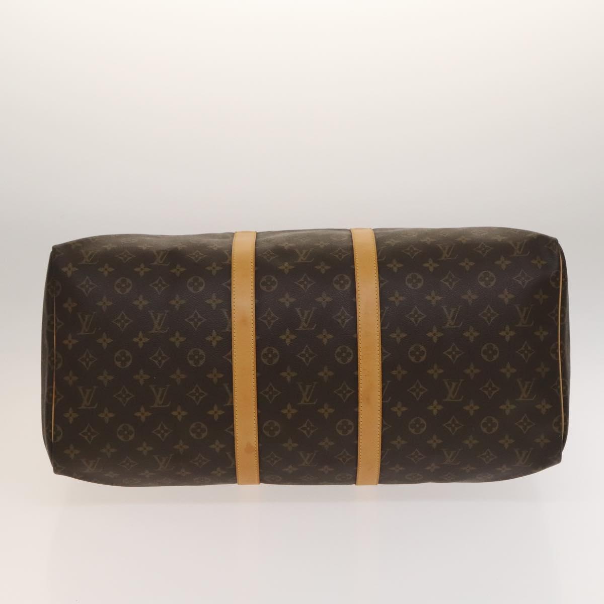 Louis Vuitton Keepall 55 Brown Canvas Travel Bag (Pre-Owned)