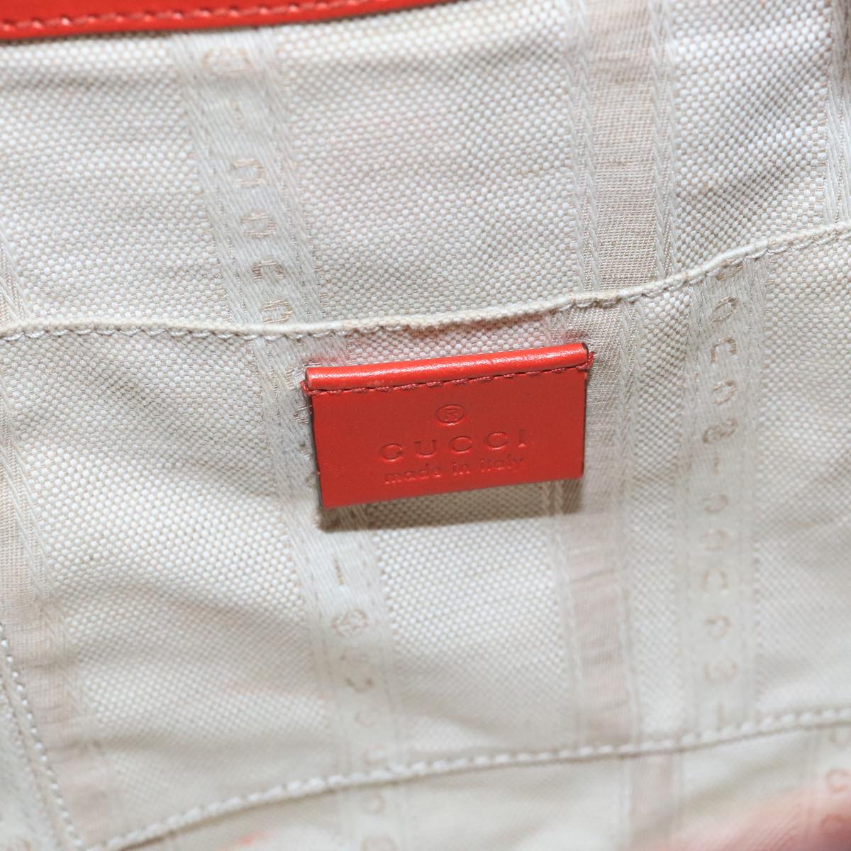Gucci Diamante Orange Leather Shoulder Bag (Pre-Owned)