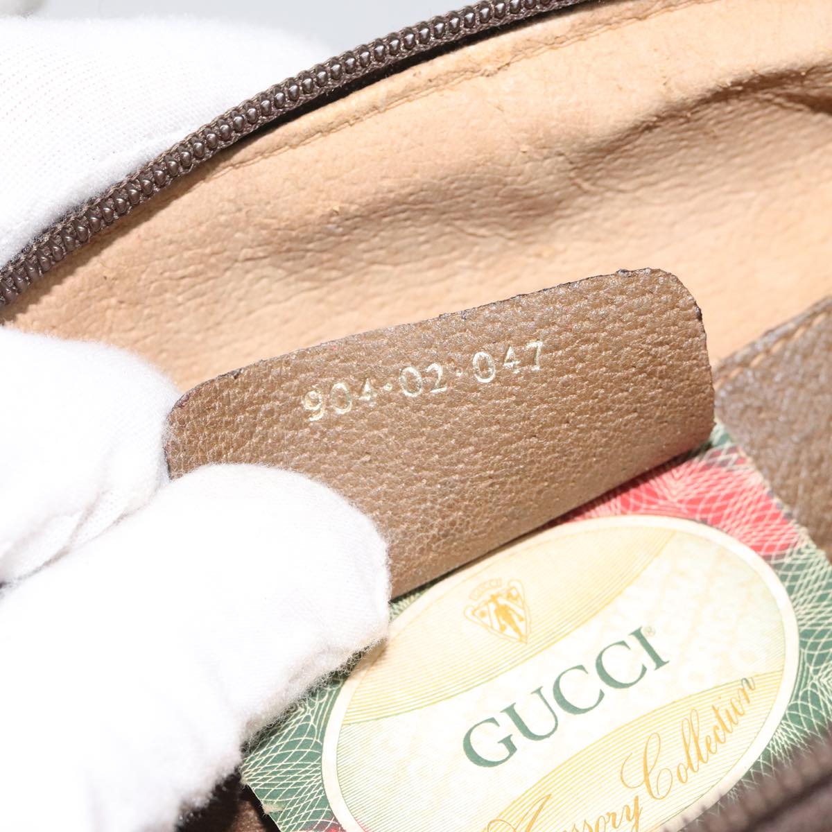 Gucci Ophidia Beige Canvas Shoulder Bag (Pre-Owned)