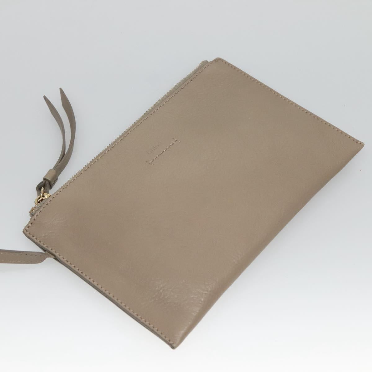 Chloé Vick Beige Leather Tote Bag (Pre-Owned)