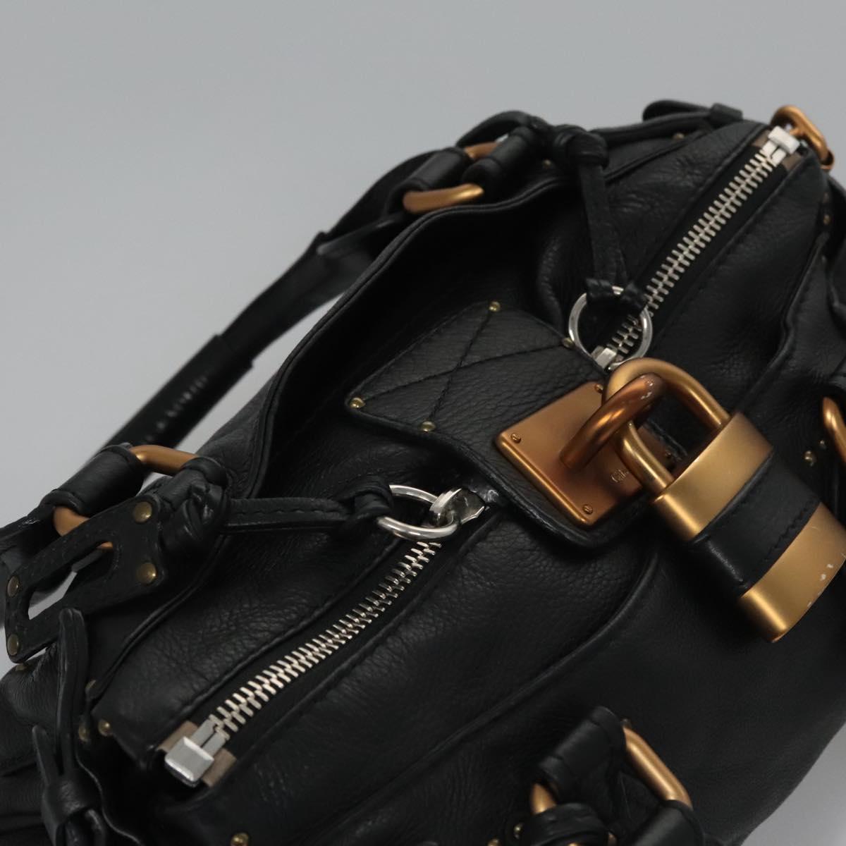 Chloé Paddington Black Leather Handbag (Pre-Owned)