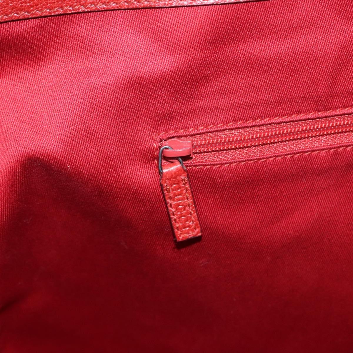 Gucci Gg Canvas Red Canvas Tote Bag (Pre-Owned)
