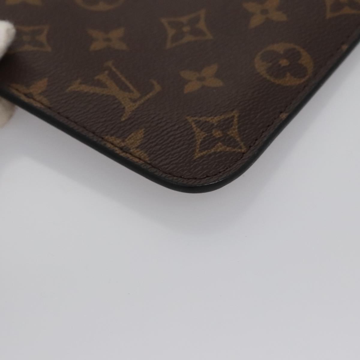 Louis Vuitton Macassar Brown Canvas Clutch Bag (Pre-Owned)