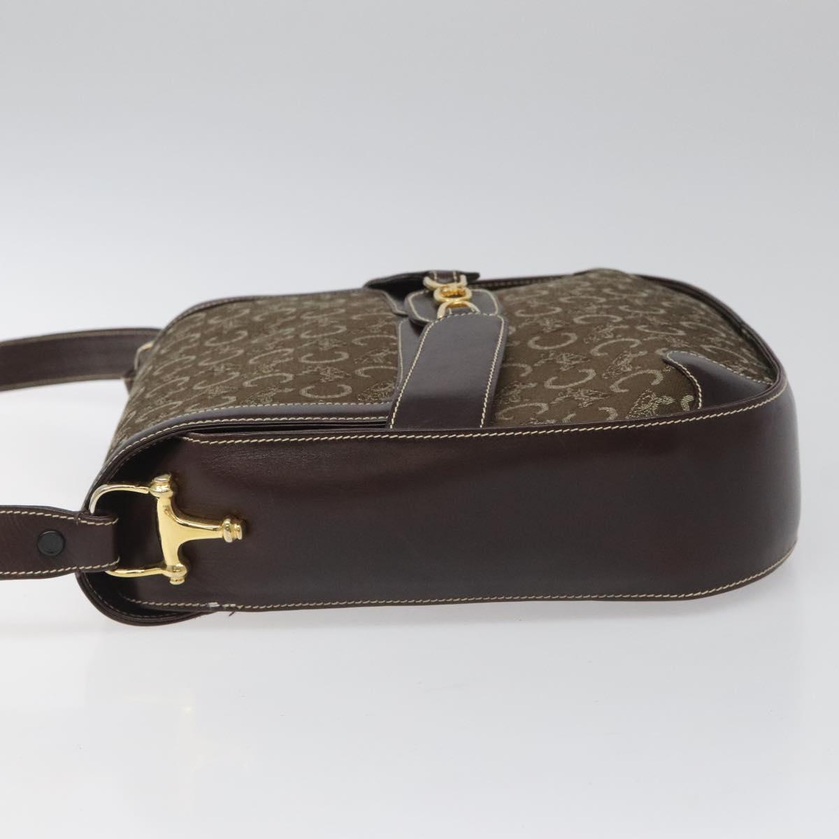 Céline Sulky Brown Canvas Shoulder Bag (Pre-Owned)