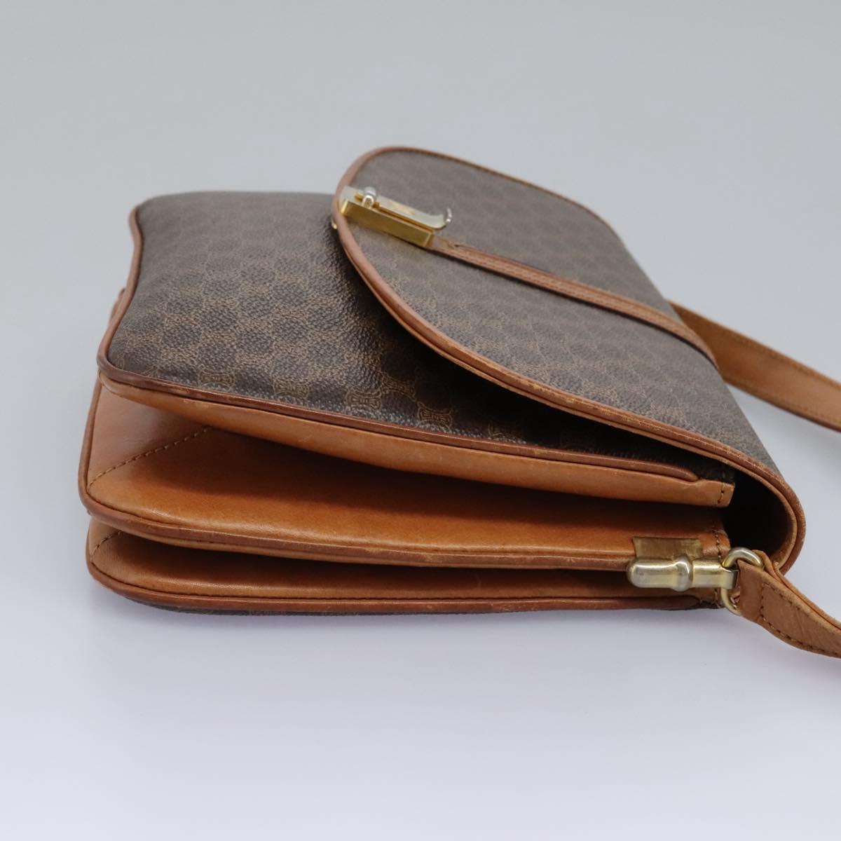 Céline Macadam Brown Canvas Shoulder Bag (Pre-Owned)