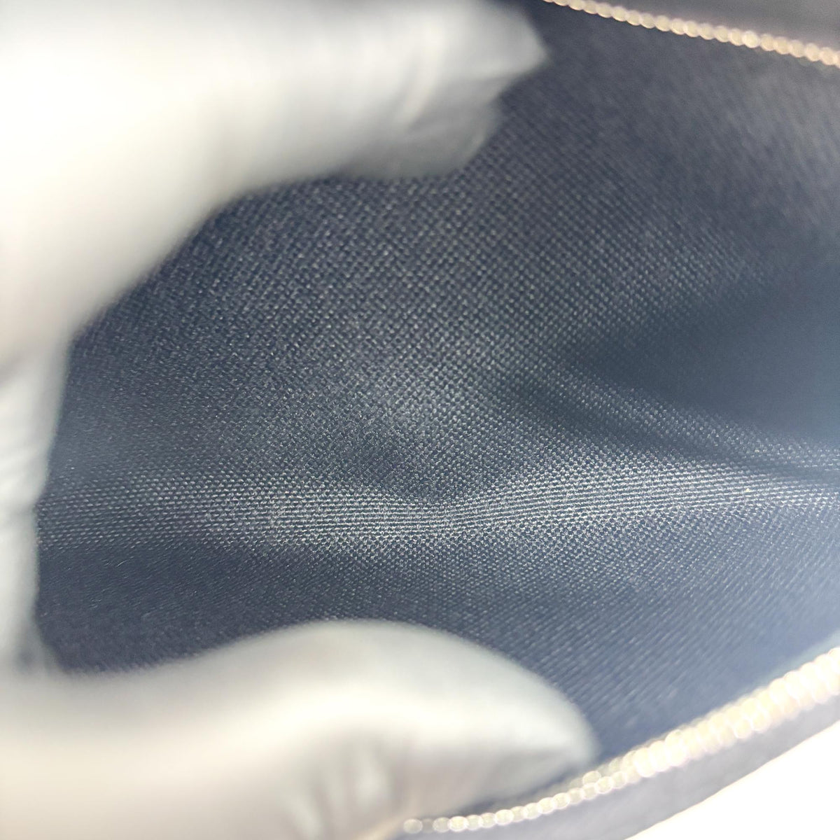 Hermes Herbag Zip Leather And Toile Black Canvas Handbag (Pre-Owned)