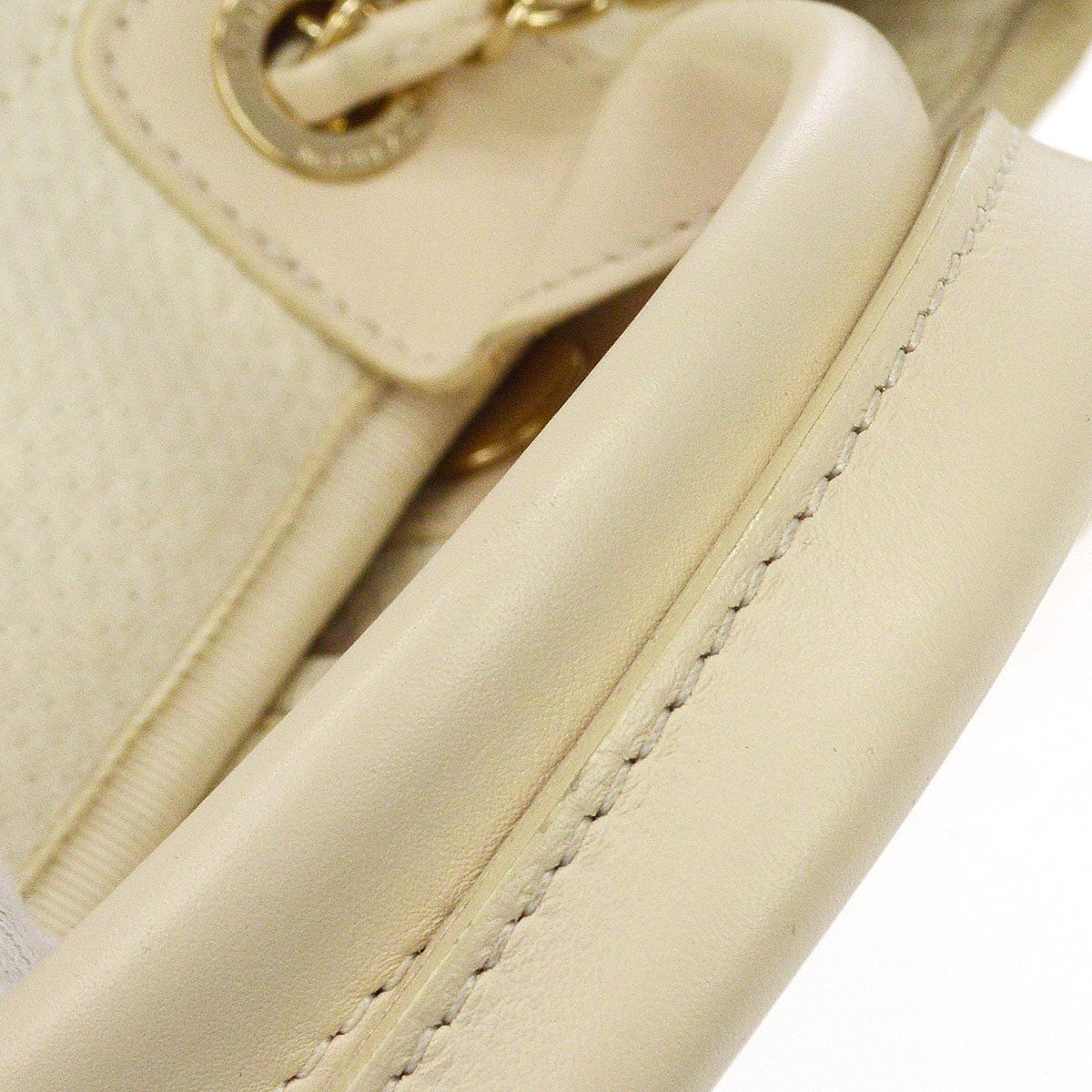 Chanel Deauville Nm Mixed Fibers White Canvas Tote Bag Bag (Pre-Owned)