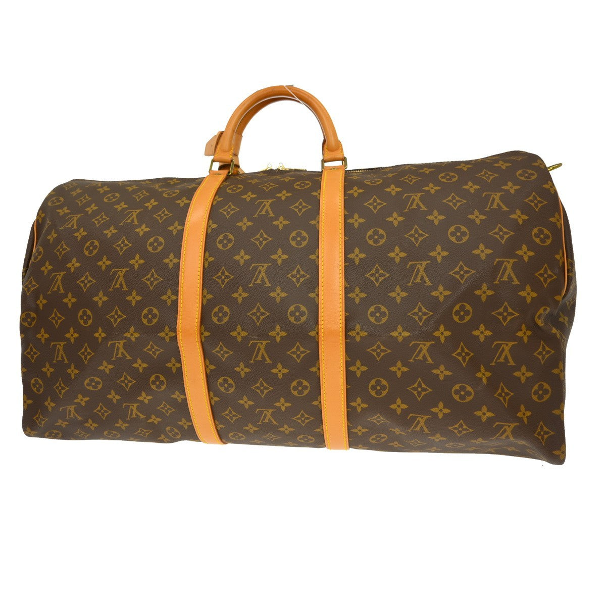 Louis Vuitton Keepall Bandouliere Monogram Canvas Brown Canvas Travel Bag Bag (Pre-Owned)