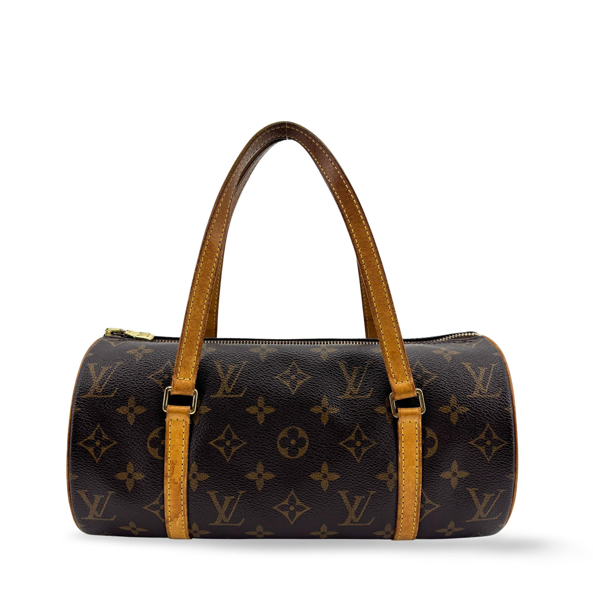 Louis Vuitton Papillon Damier Brown Canvas Handbag (Pre-Owned)