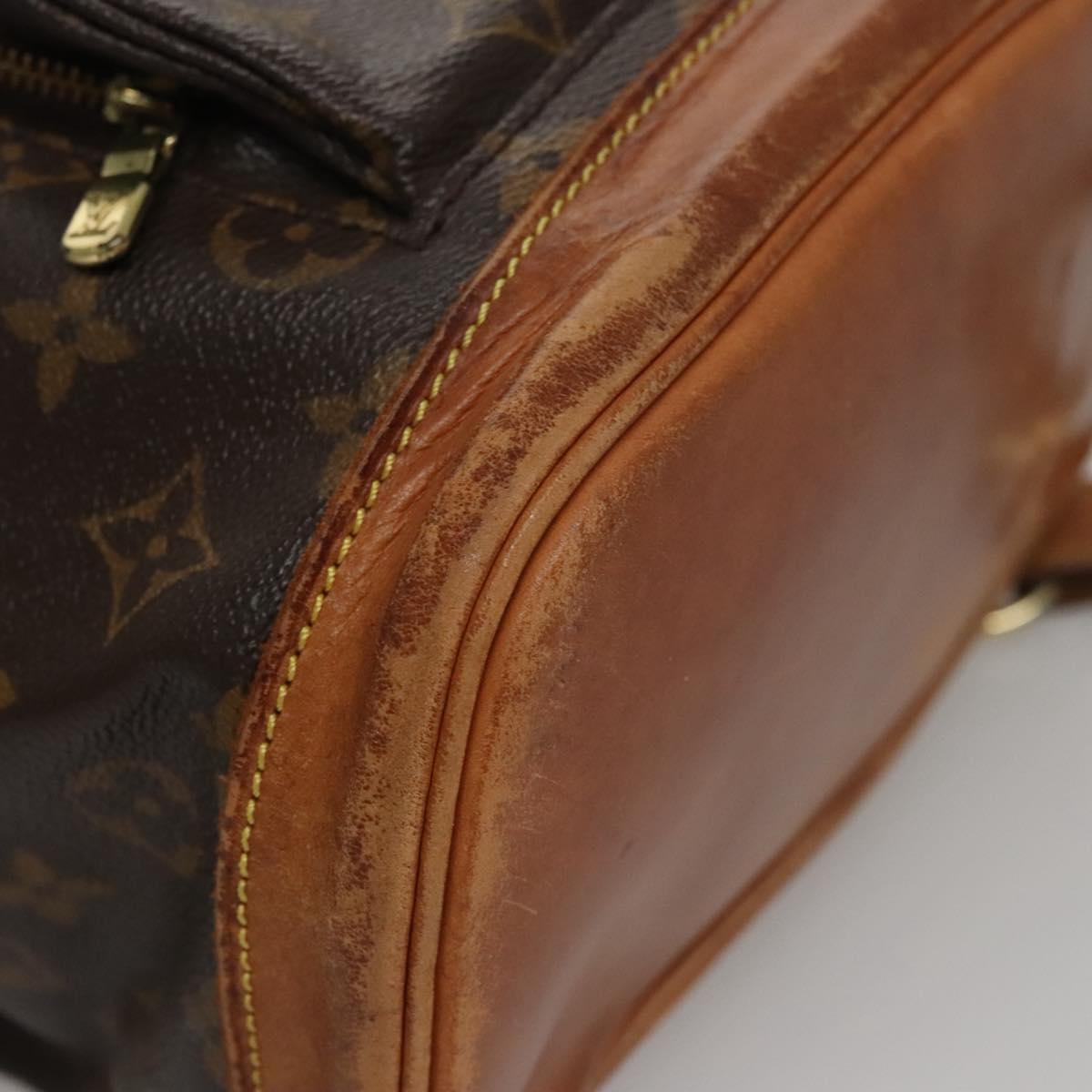 Louis Vuitton Montsouris Mm Brown Canvas Backpack Bag (Pre-Owned)