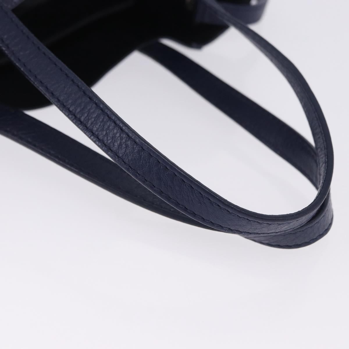 Balenciaga Everyday Tote Leather Navy Leather Tote Bag Bag (Pre-Owned)