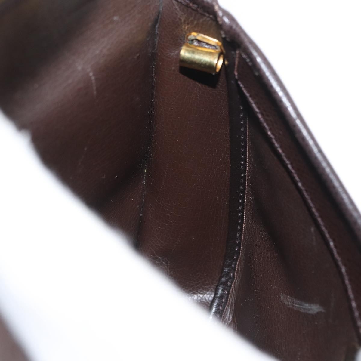 Christian Dior Vintage Cd Logo Leather Brown Leather Shoulder Bag Bag (Pre-Owned)
