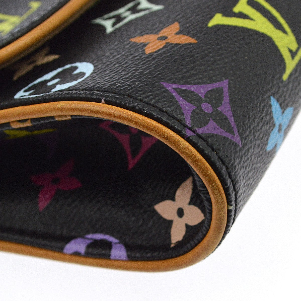 Louis Vuitton Courtney Clutch Monogram Multicolor Multicolour Canvas Clutche & Pouche Bag (Pre-Owned)