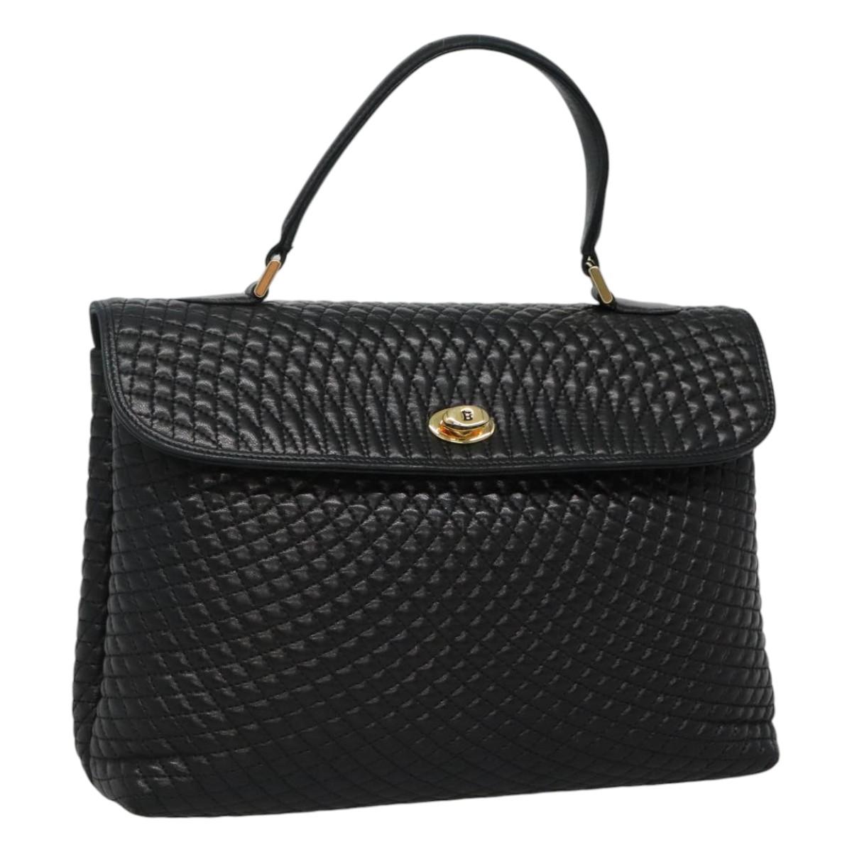 Bally Black Leather Handbag (Pre-Owned)