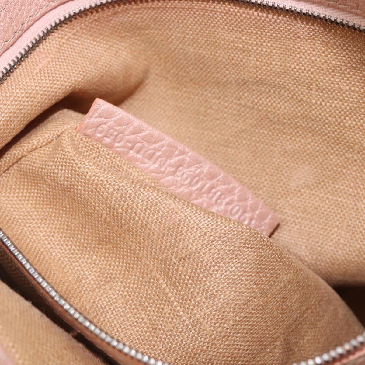 Fendi Vintage Selleria Zip Messenger Leather Pink Leather Handbag (Pre-Owned)