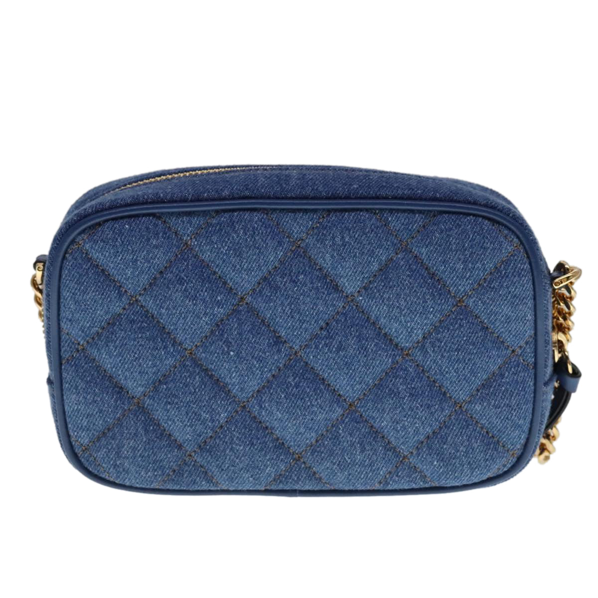Versace Blue Denim - Jeans Shoulder Bag (Pre-Owned)