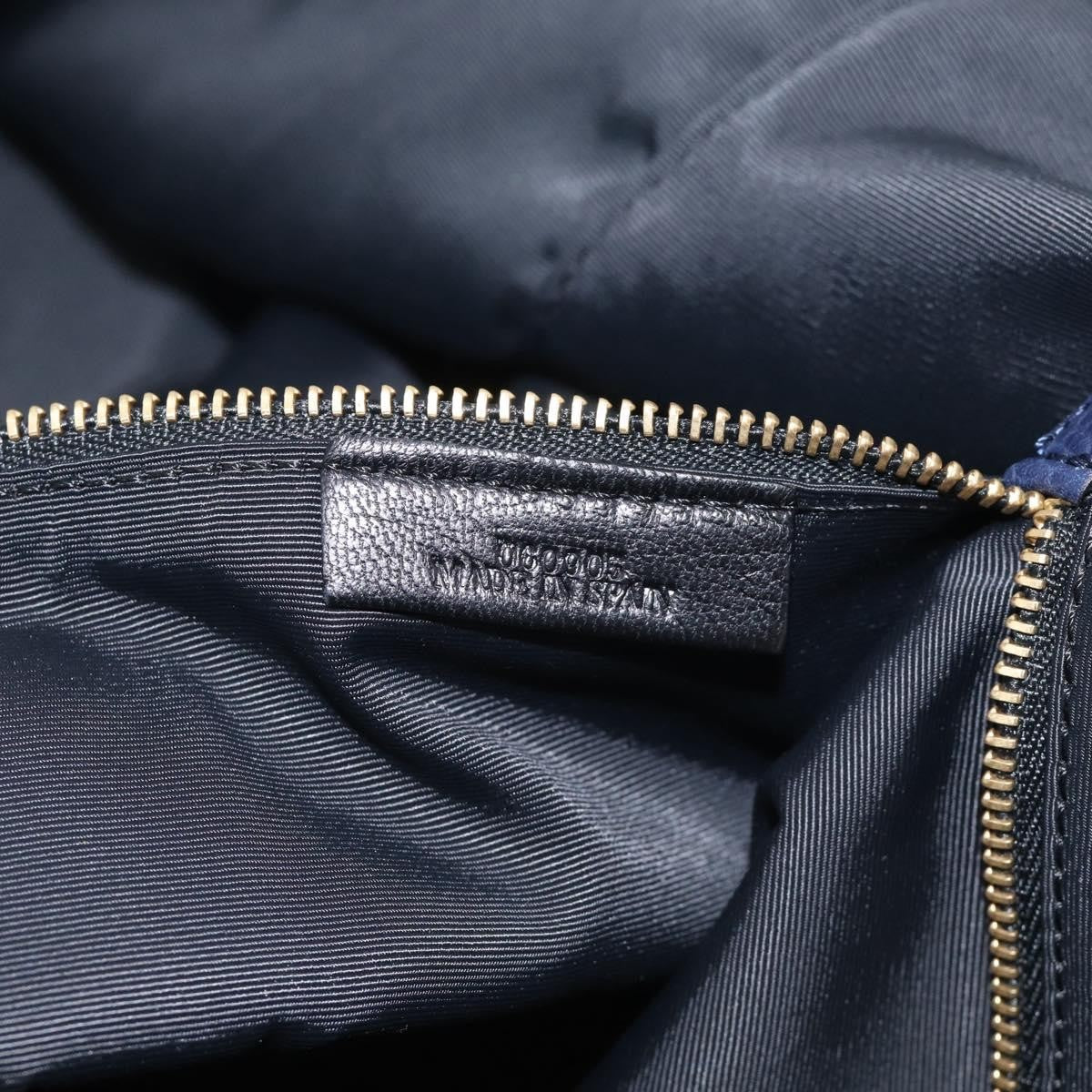 Loewe Calle Hobo Leather Navy Leather Shoulder Bag Bag (Pre-Owned)