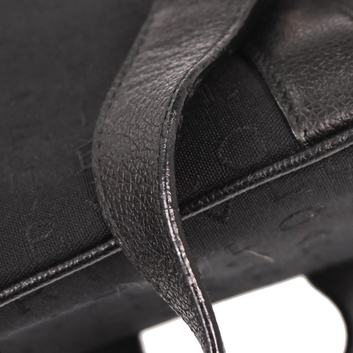 Bvlgari Logomania Canvas Black Canvas Handbag (Pre-Owned)
