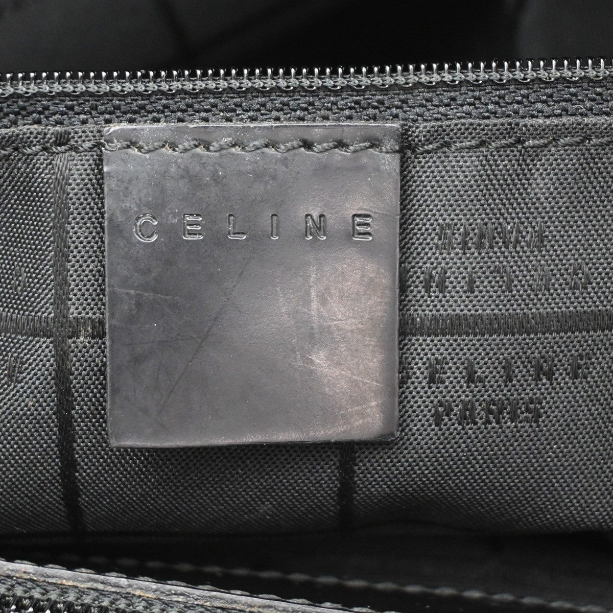 Celine Fold Over Tote Vinyl Brown Plastic Tote Bag Bag (Pre-Owned)