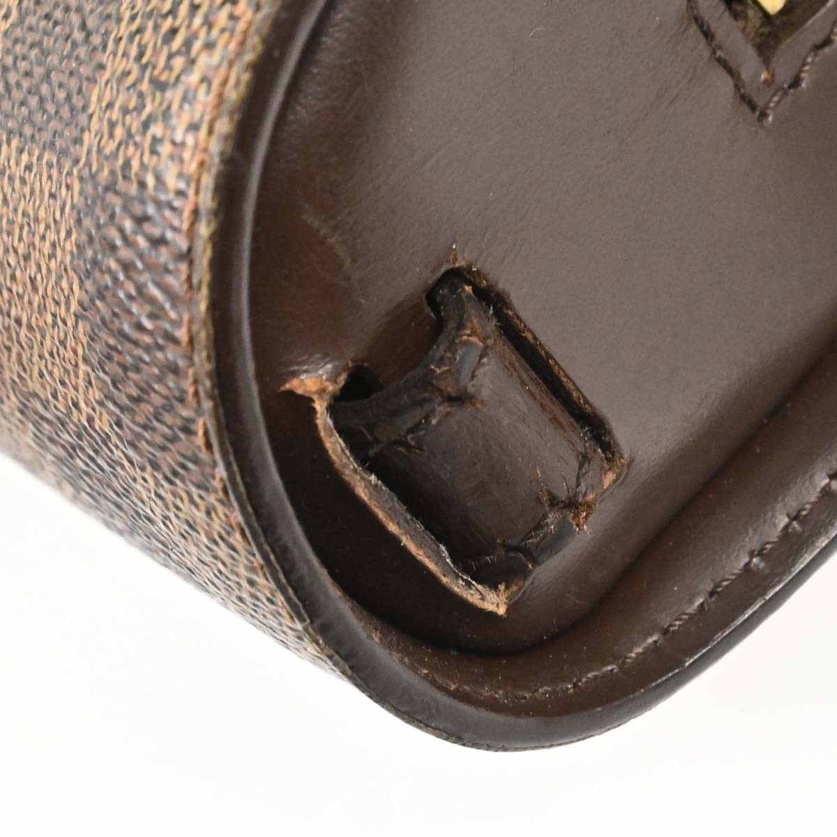 Louis Vuitton Pochette Saint Louis Damier Ebene Brown Canvas Clutche & Pouche Bag (Pre-Owned)