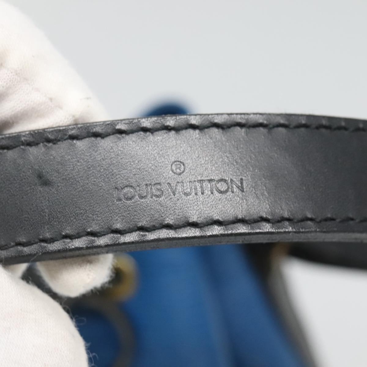 Louis Vuitton Petit Noé Navy Leather Shoulder Bag (Pre-Owned)