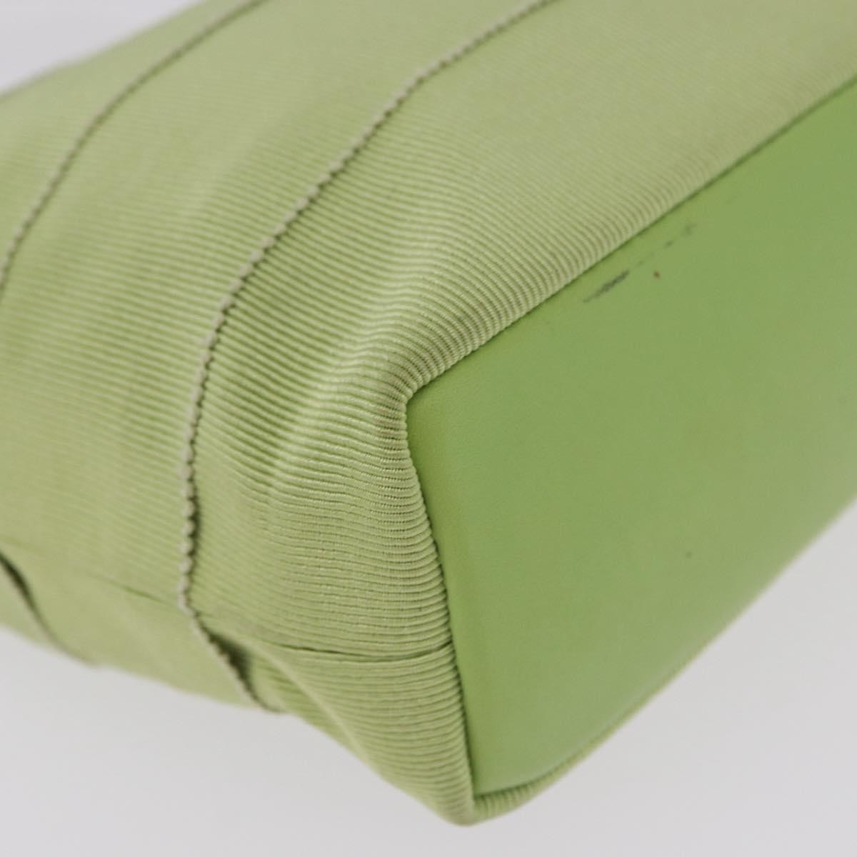 Salvatore Ferragamo Vala Canvas Green Canvas Shoulder Bag Bag (Pre-Owned)