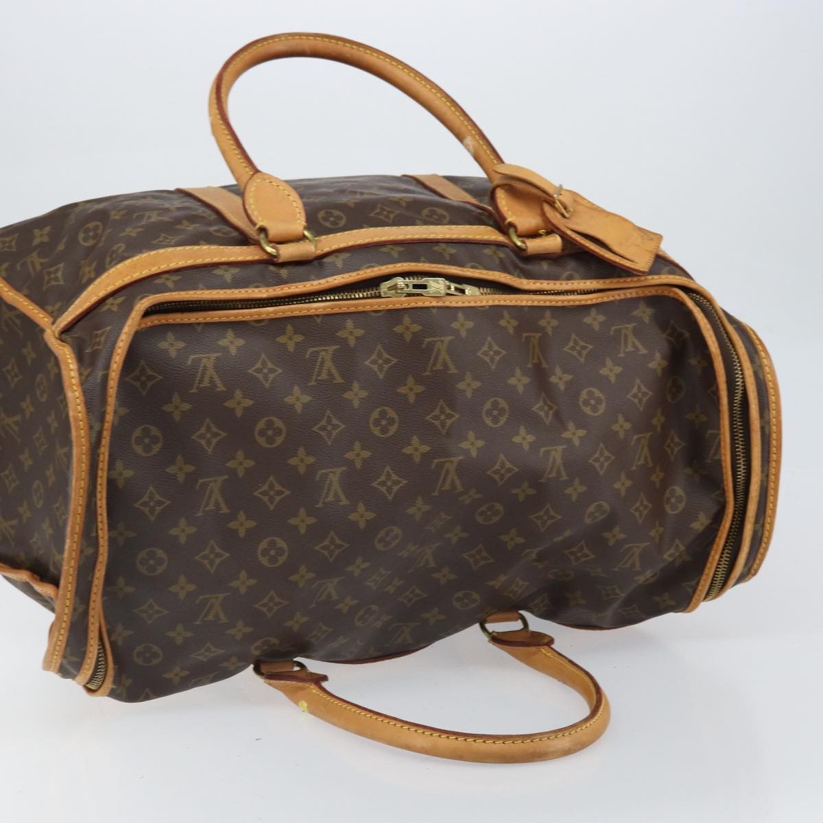Louis Vuitton Dog Carrier Monogram Canvas Brown Canvas Travel Bag Bag (Pre-Owned)