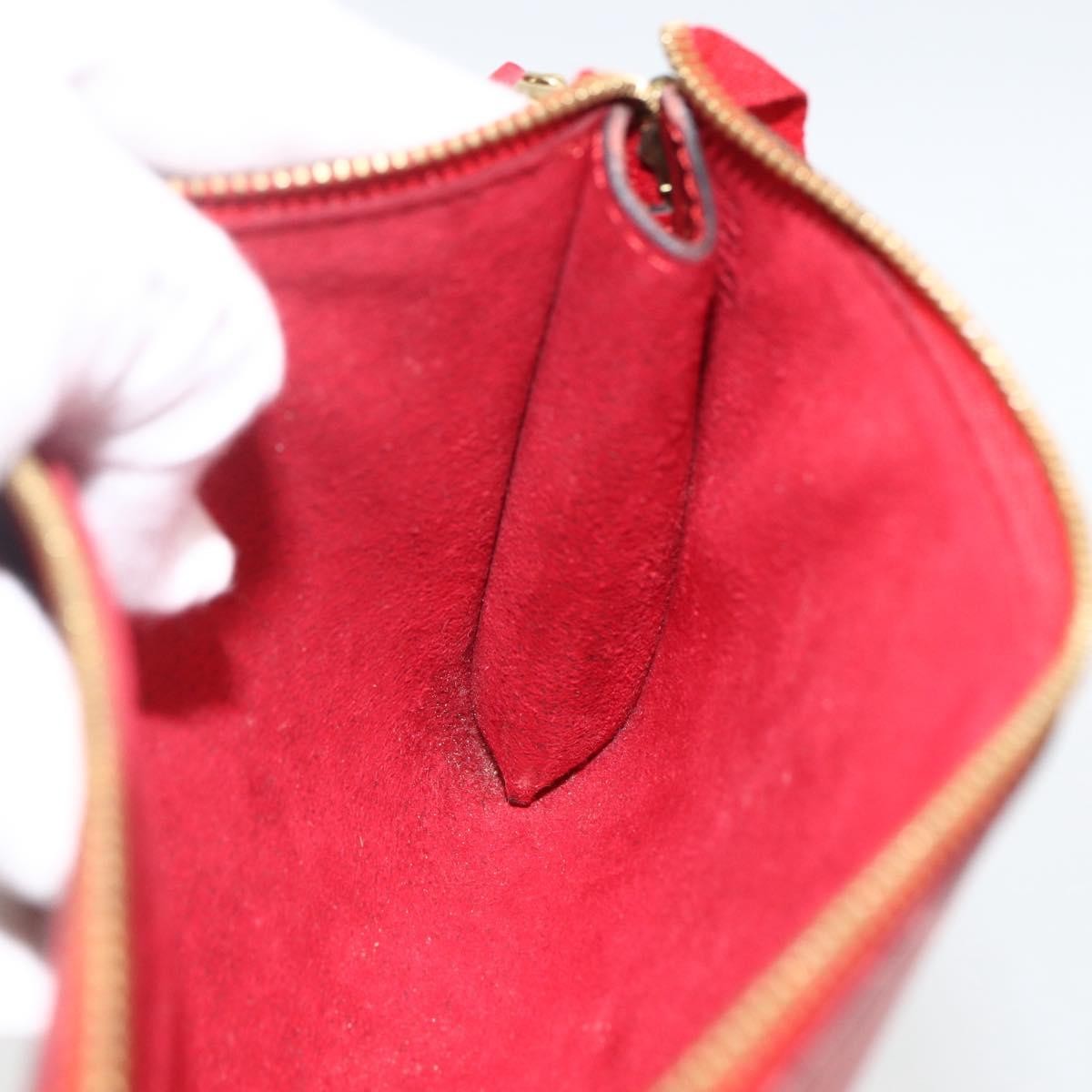 Louis Vuitton Pochette Accessoires Epi Leather Red Leather Clutche & Pouche Bag (Pre-Owned)