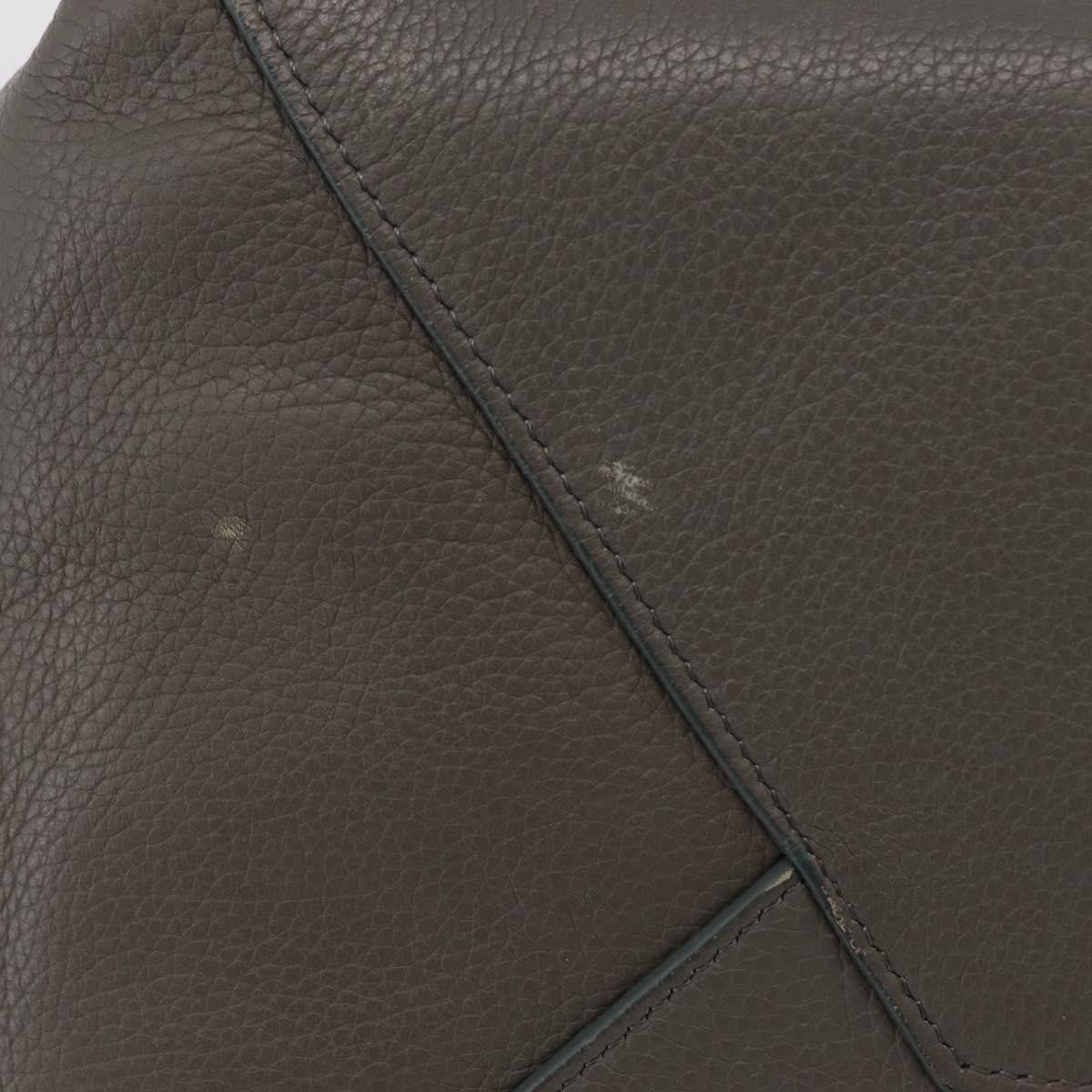 Celine Phantom Cabas Leather Gray Leather Tote Bag Bag (Pre-Owned)