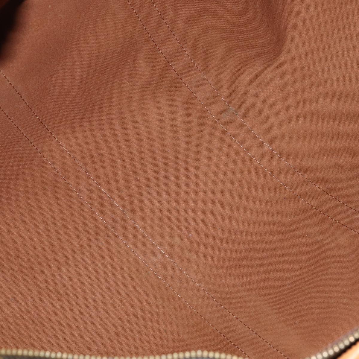 Louis Vuitton Keepall 55 Brown Leather Travel Bag (Pre-Owned)