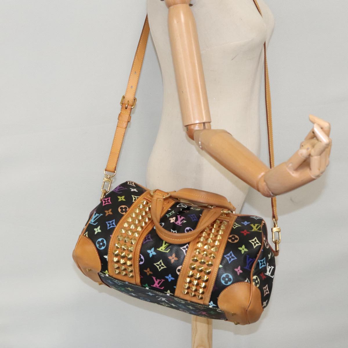 Louis Vuitton Courtney Multicolour Canvas Handbag (Pre-Owned)