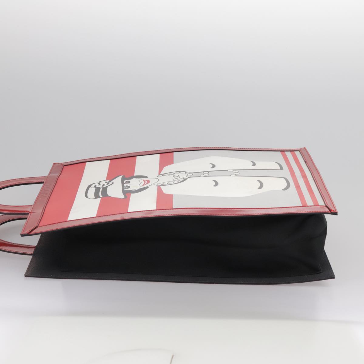 Chanel Coco Mark Red Leather Tote Bag (Pre-Owned)