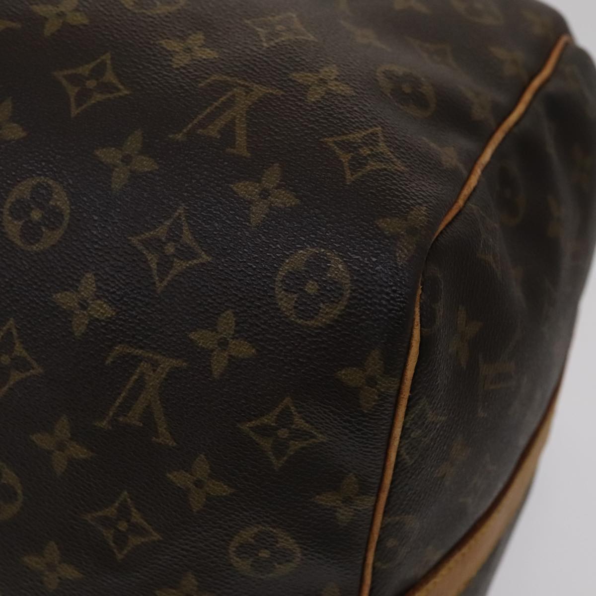 Louis Vuitton Keepall Bandoulière 60 Brown Canvas Travel Bag (Pre-Owned)