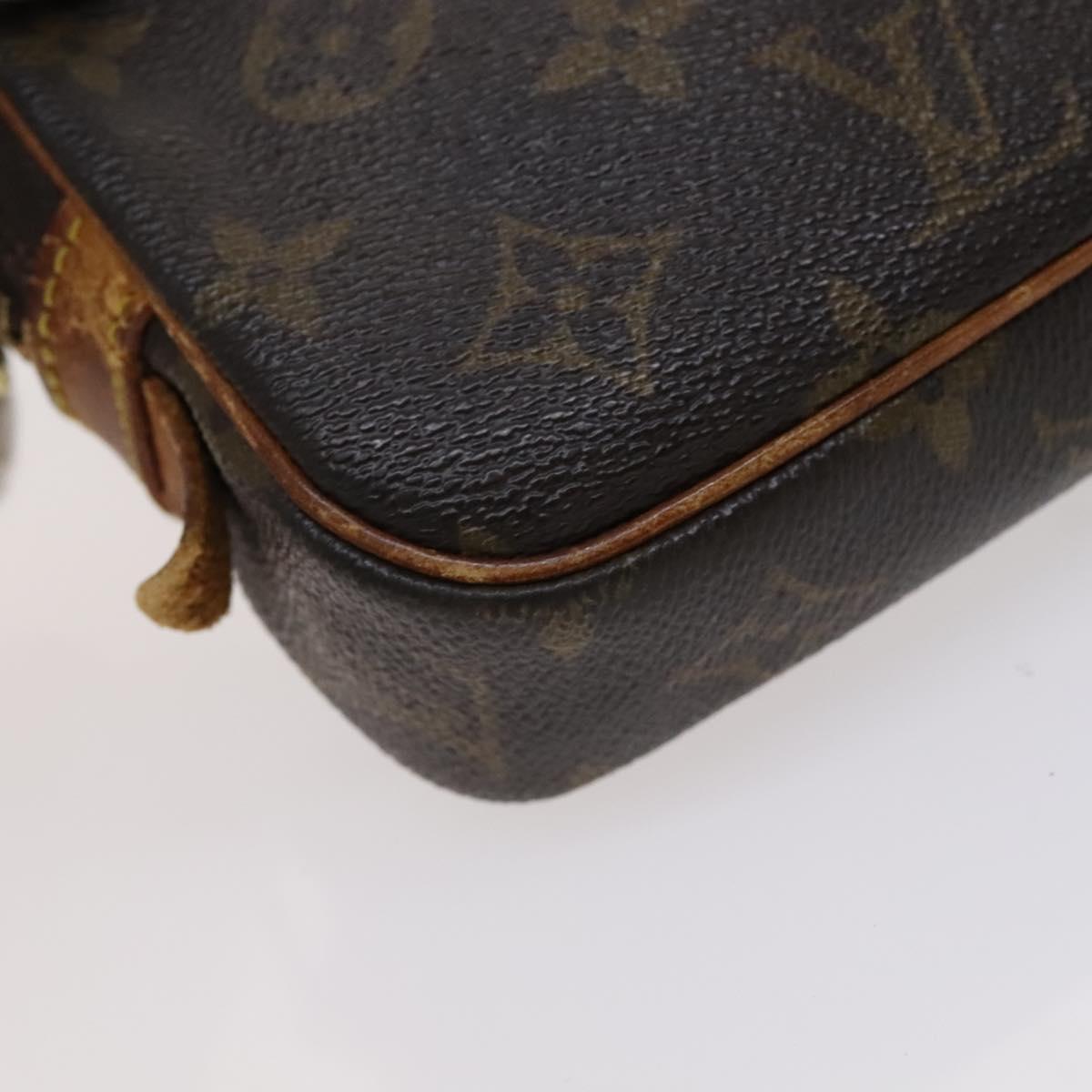 Louis Vuitton Marly Brown Canvas Shoulder Bag (Pre-Owned)