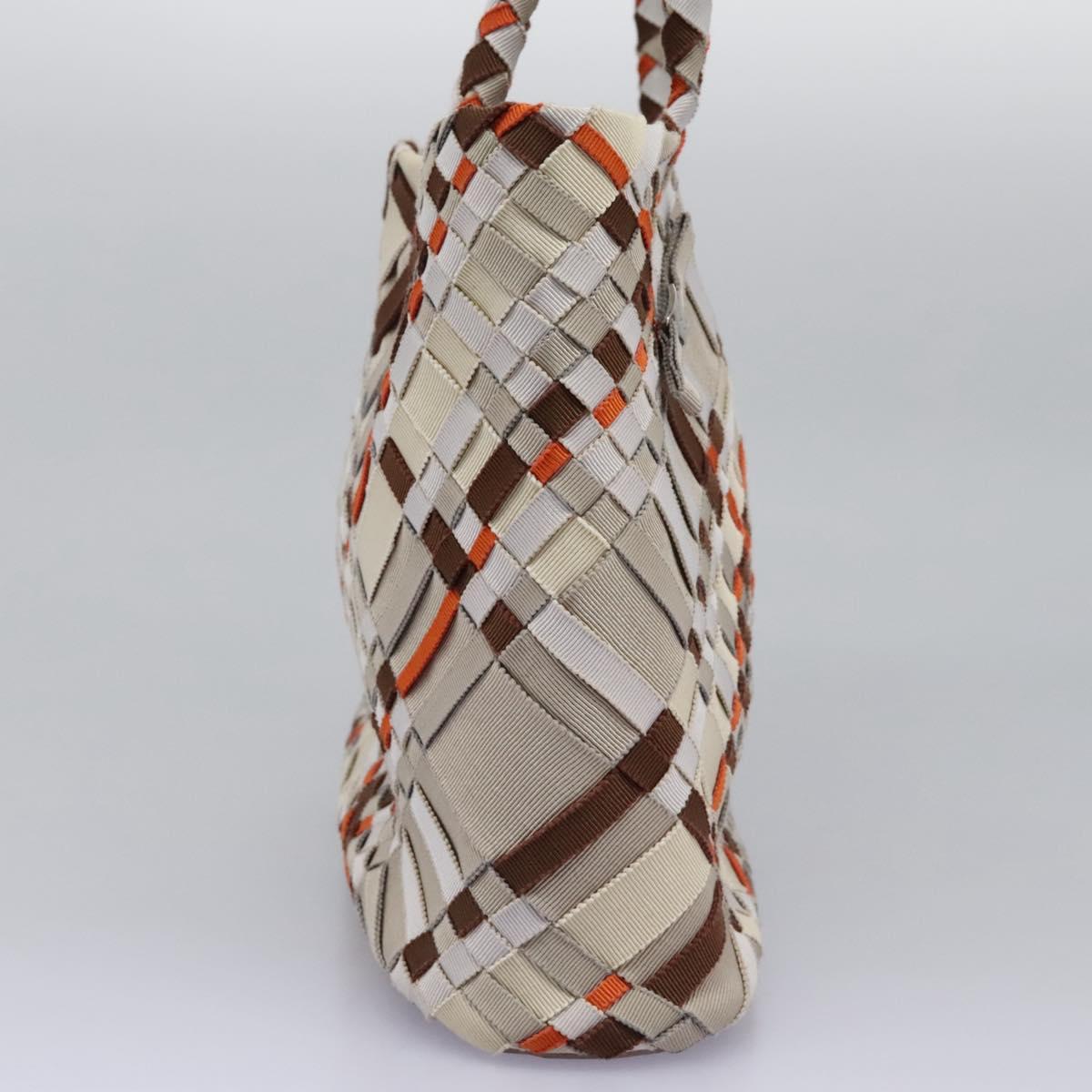 Salvatore Ferragamo Woven Multicolour Canvas Tote Bag (Pre-Owned)