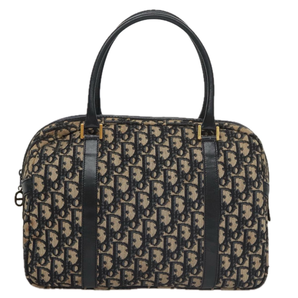 Dior Diorissimo Navy Canvas Handbag (Pre-Owned)