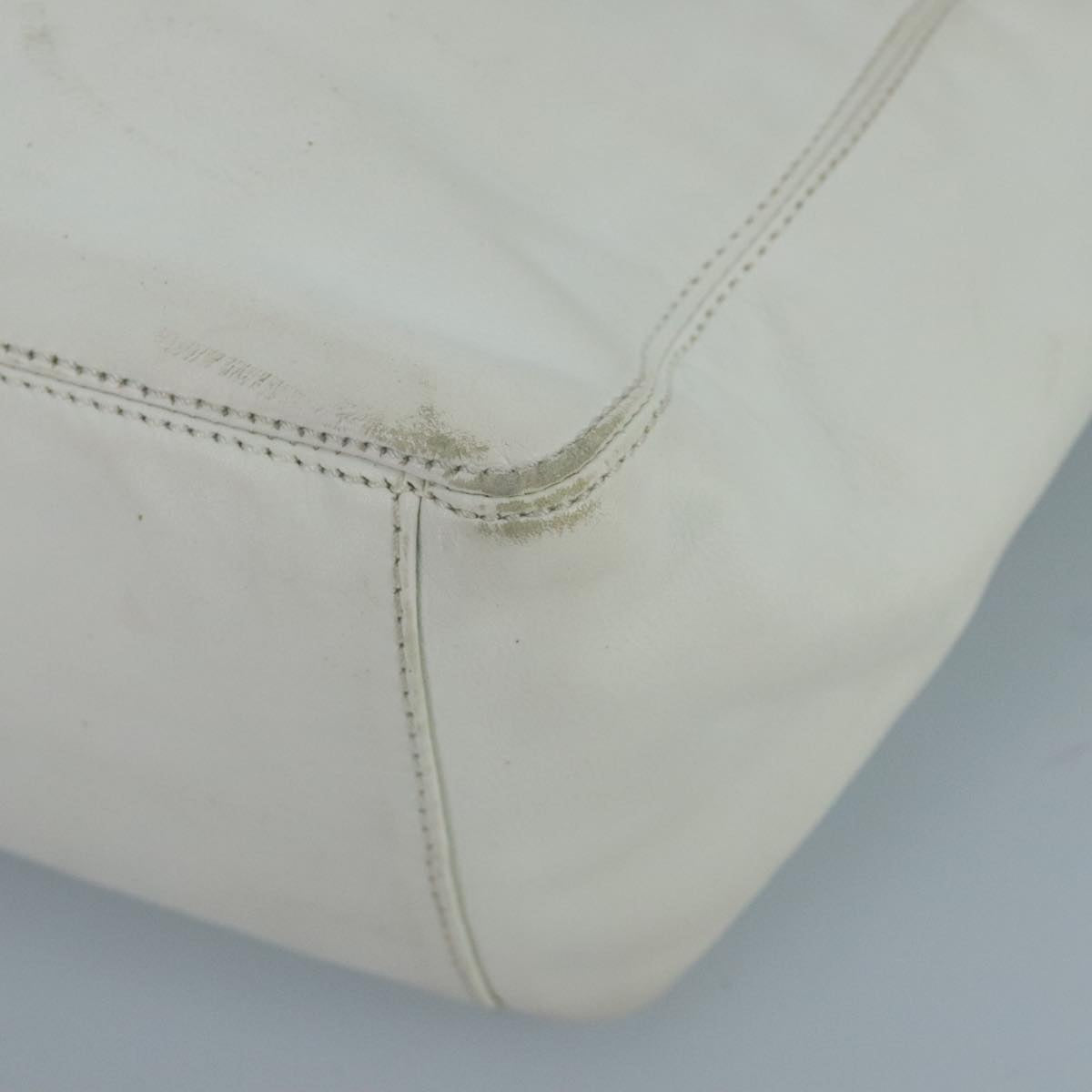 Chanel Shopping White Leather Tote Bag (Pre-Owned)