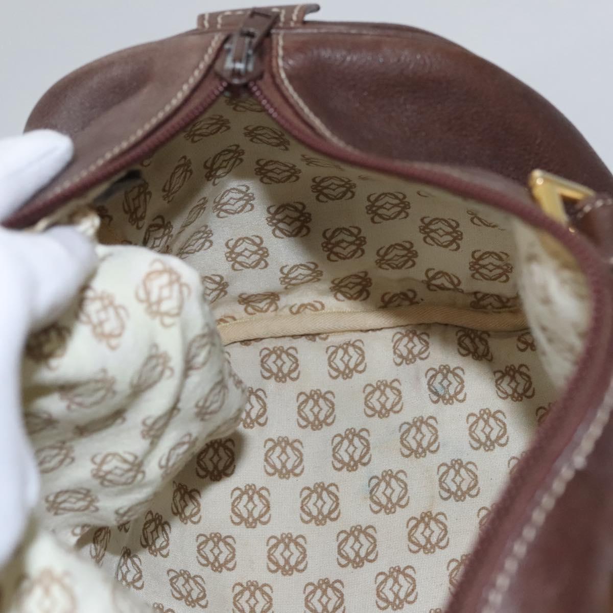 Loewe Flamenco Brown Leather Handbag (Pre-Owned)