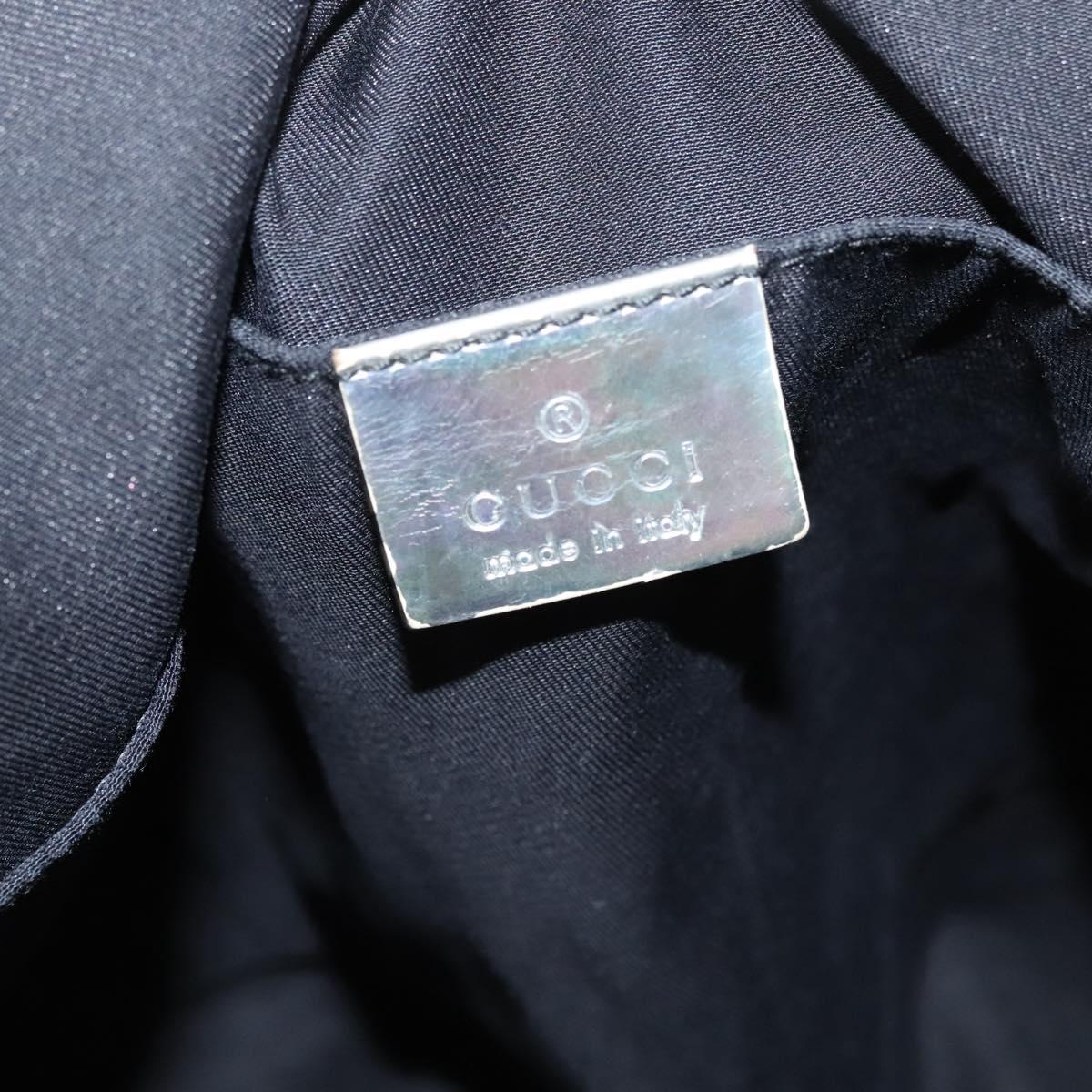 Gucci Sherry Silver Canvas Tote Bag (Pre-Owned)