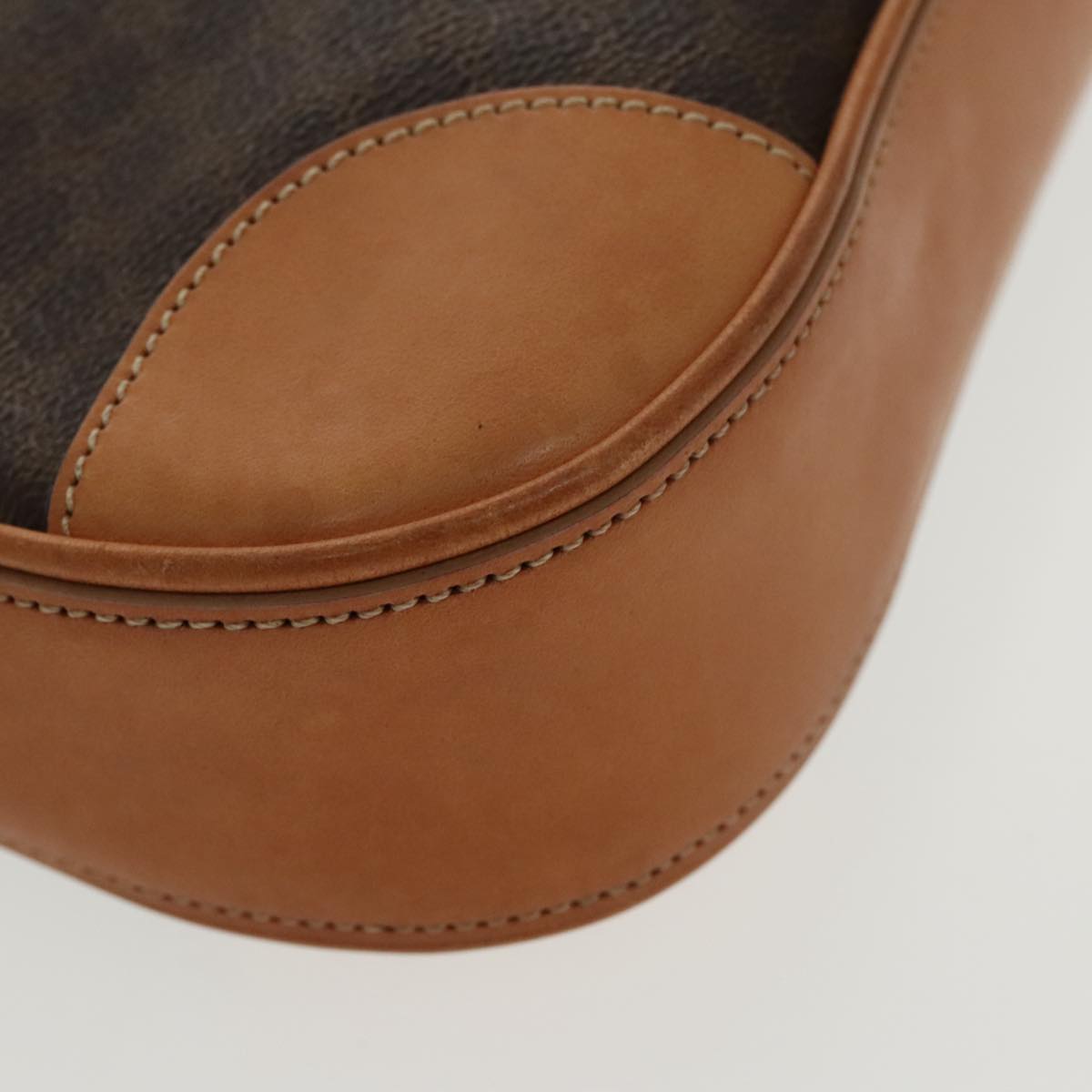 Céline Macadam Brown Canvas Shoulder Bag (Pre-Owned)