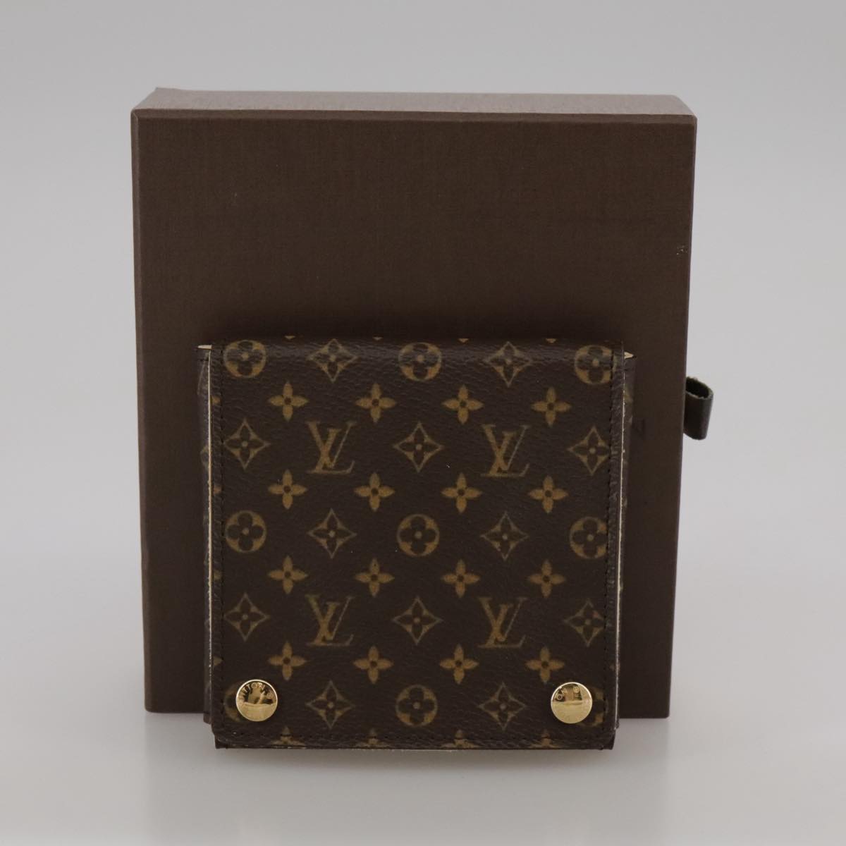 Louis Vuitton Earrings Brown Canvas Wallet (Pre-Owned)