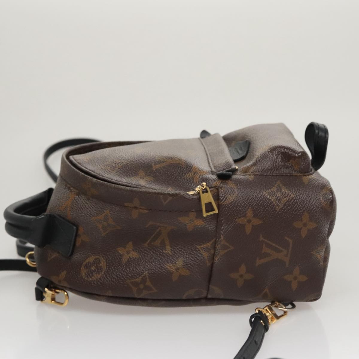 Louis Vuitton Palm Springs Mini Brown Canvas Backpack Bag (Pre-Owned)