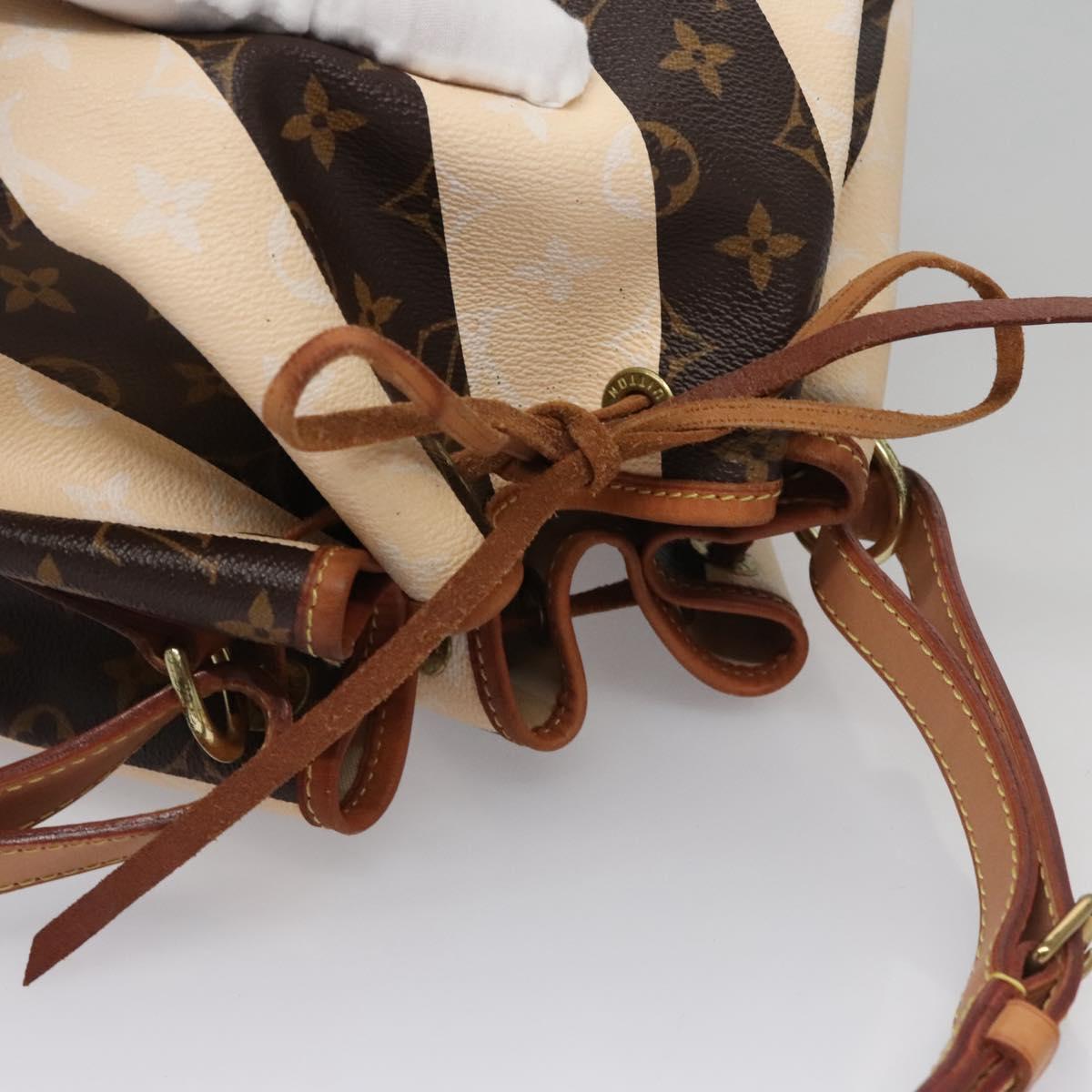 Louis Vuitton Petit Noé Brown Canvas Shoulder Bag (Pre-Owned)