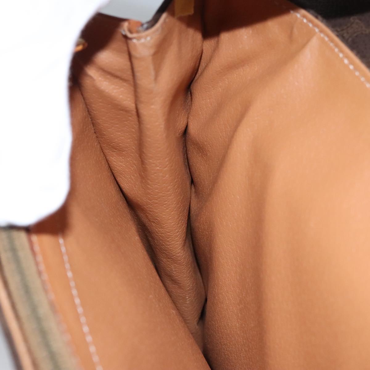 Céline Macadam Brown Canvas Briefcase Bag (Pre-Owned)