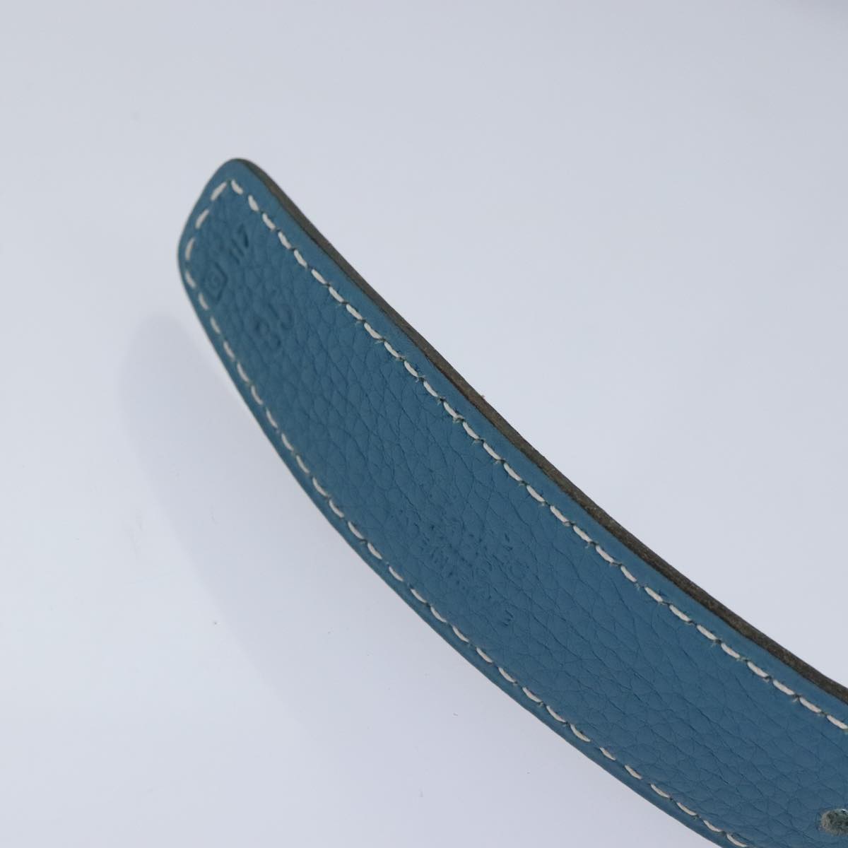 Hermès Constance Blue Leather Belt (Pre-Owned)