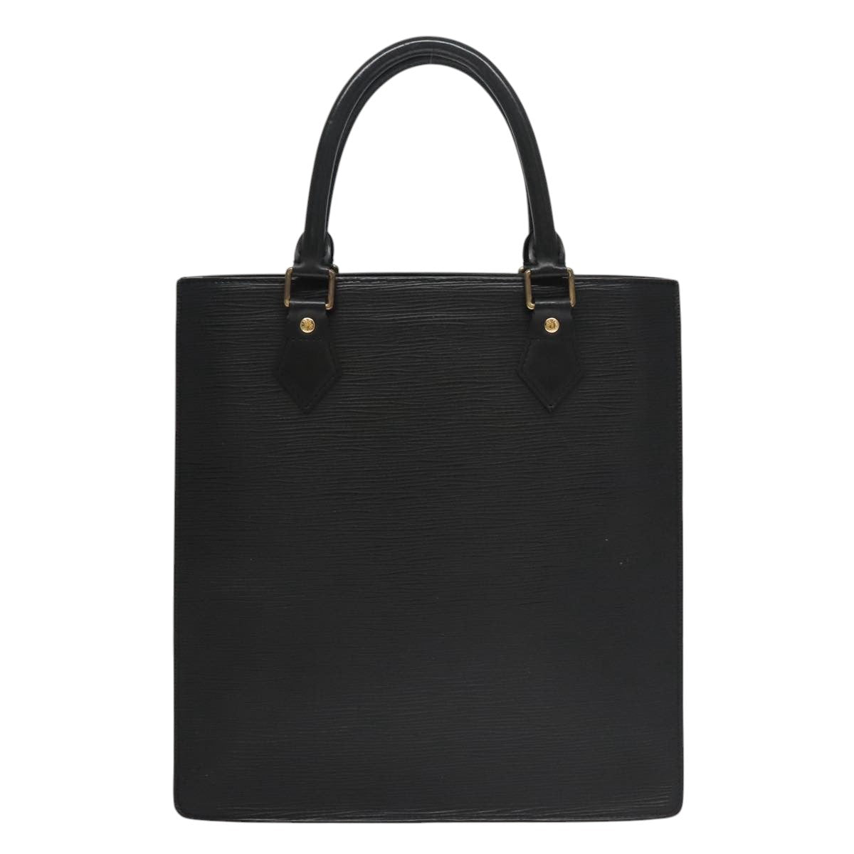 Louis Vuitton Sac Plat Black Leather Handbag (Pre-Owned)
