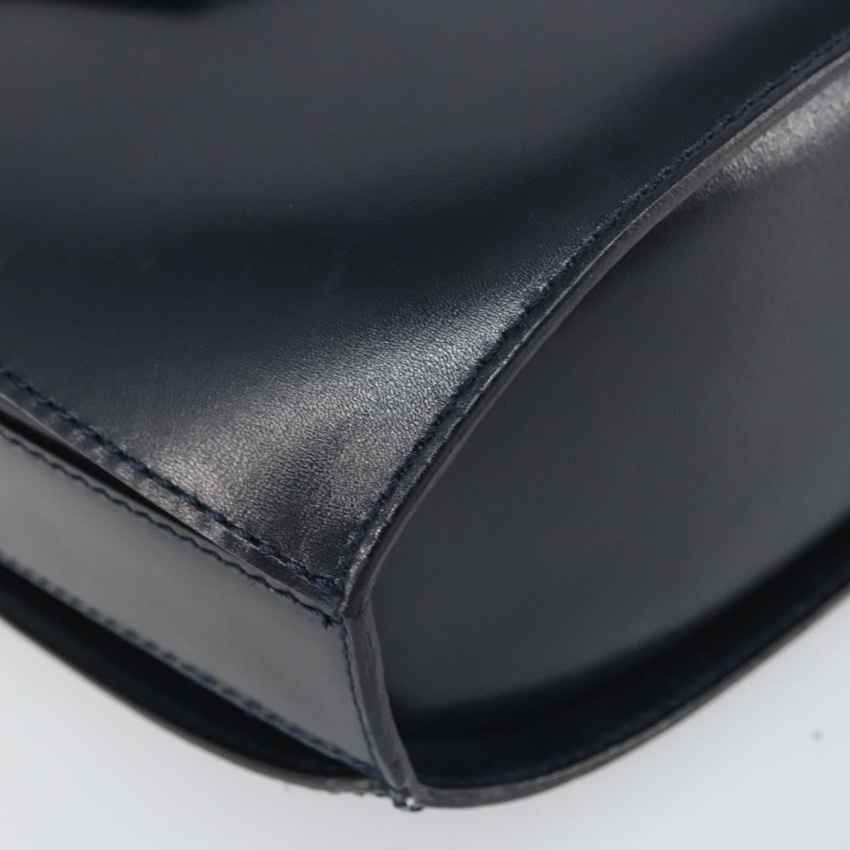 Bally Vintage Leather Black Leather Shoulder Bag Bag (Pre-Owned)